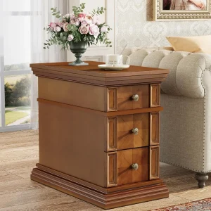 3-Drawer, Narrow End Table/Nightstand