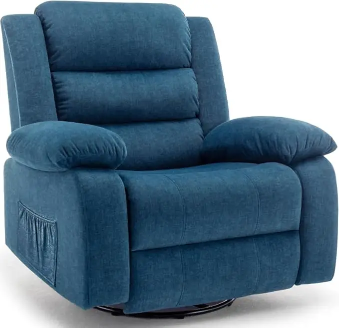 Wide Rocking Chair- Massage and Heat- Recliner- 360°Swivel Nursery Rocking Chair- Many Colors - Image 9