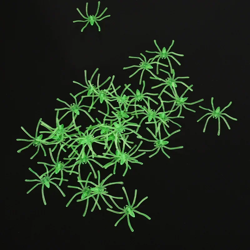 50/100 Pcs Party Decoration- Halloween- Luminous Fake Spiders - Image 6