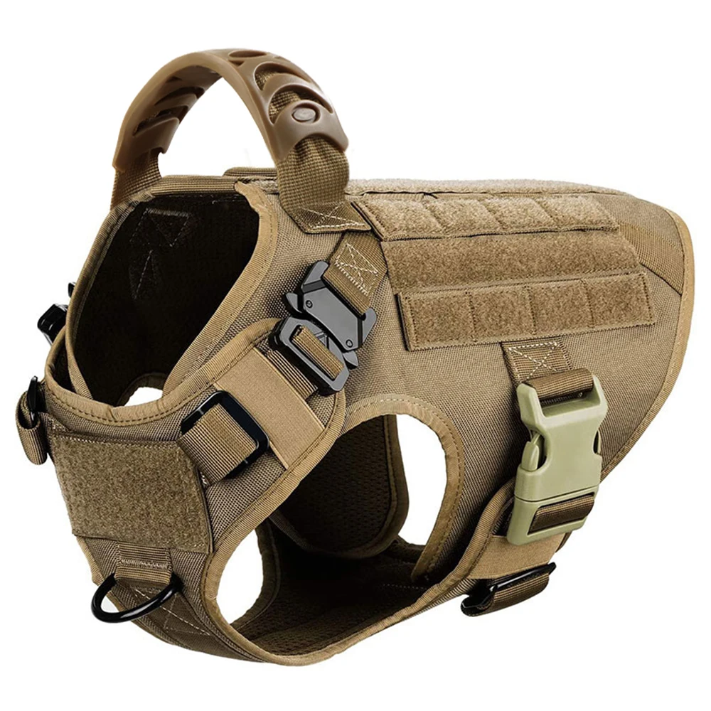 Harness/ Collar/ Leash Set- Molle Pouches- Training/ Walking Vest For Medium to Large Dogs - Image 19