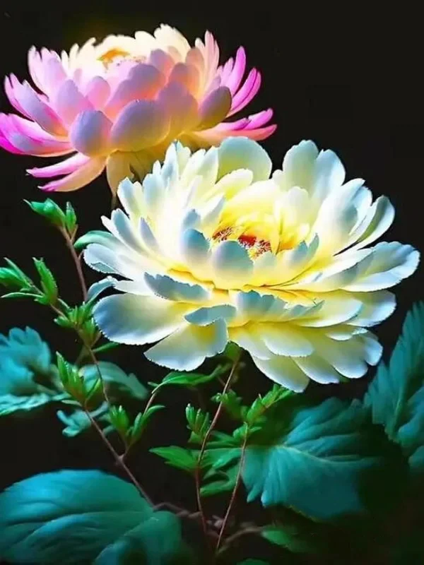 5D Peony Diamond Painting- 30x40cm Full Round - Image 11
