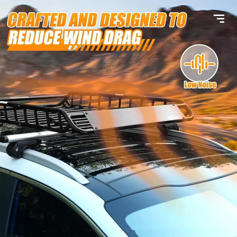 46" x 36" x 4-1/2" Roof Rack- Rooftop Cargo Carrier- Luggage Holder for SUV and Truck - Image 5