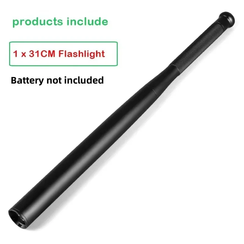 Baseball Bat LED Flashlight- Waterproof- Super Bright Baton- Aluminium Alloy Torch- Emergency Self Defense - Image 9