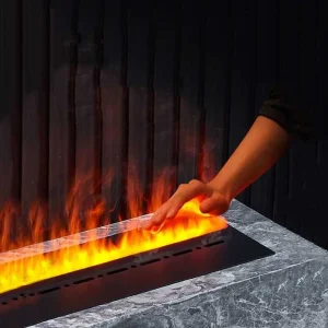 3D Fireplace- Water Steam Humidifier- LED Decorative Flame- Vapour Electric Fireplace