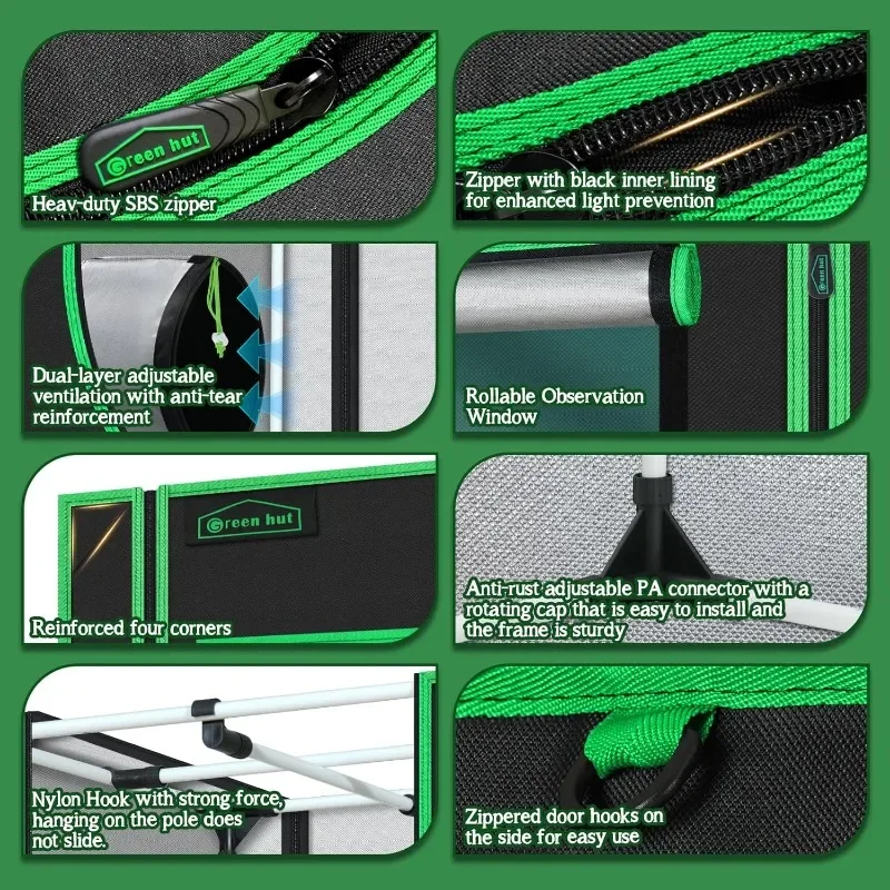 Indoor 18"x30"x36" Mylar Hydroponic Grow Tent - Image 4