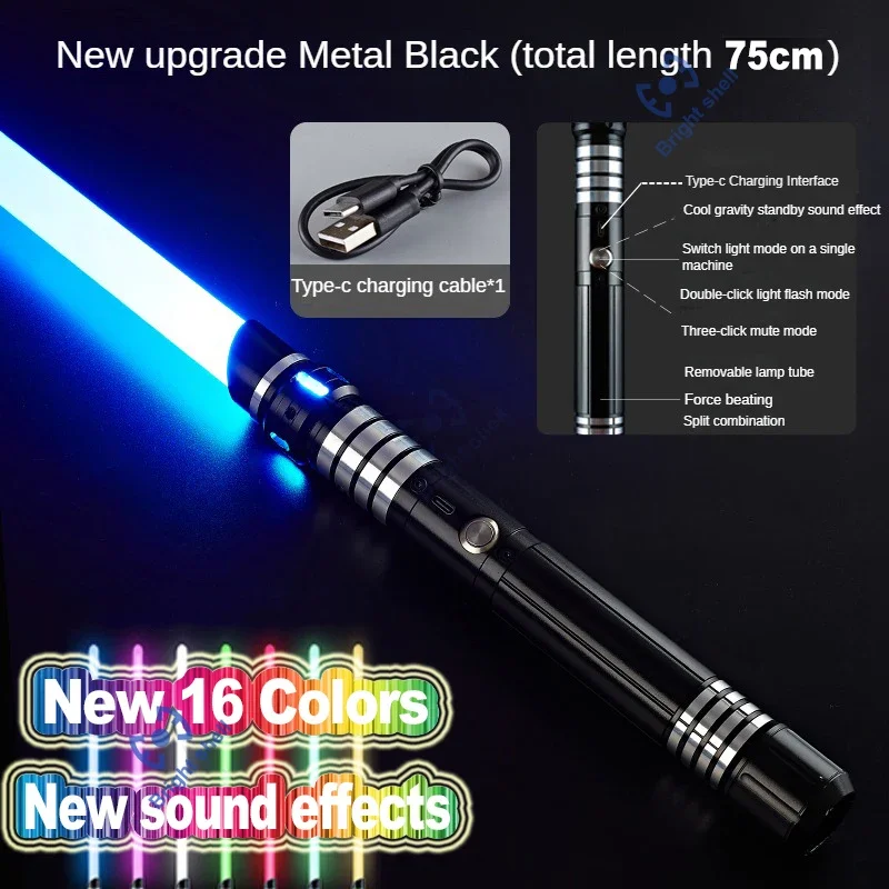 Metal, Toy Lightsaber- 15 Colors- Sound Effects- Force Blaster Toy- Jedi Laser Sword - Image 18