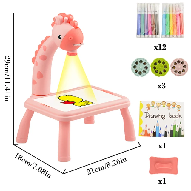 Kids Painting Board- LED Projector- Art Painting Table- Educational - Image 13