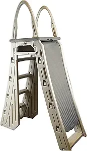 48" to 56" Adjustable A Frame Safety Ladder for Above-Ground Swimming Pools - Image 8