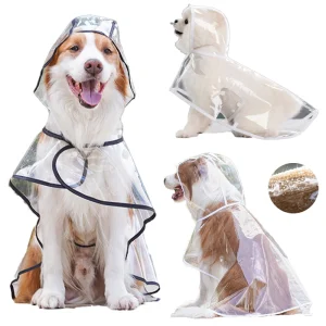 Pet Raincoat- Transparent Rainwear for Small to XX-large Dogs