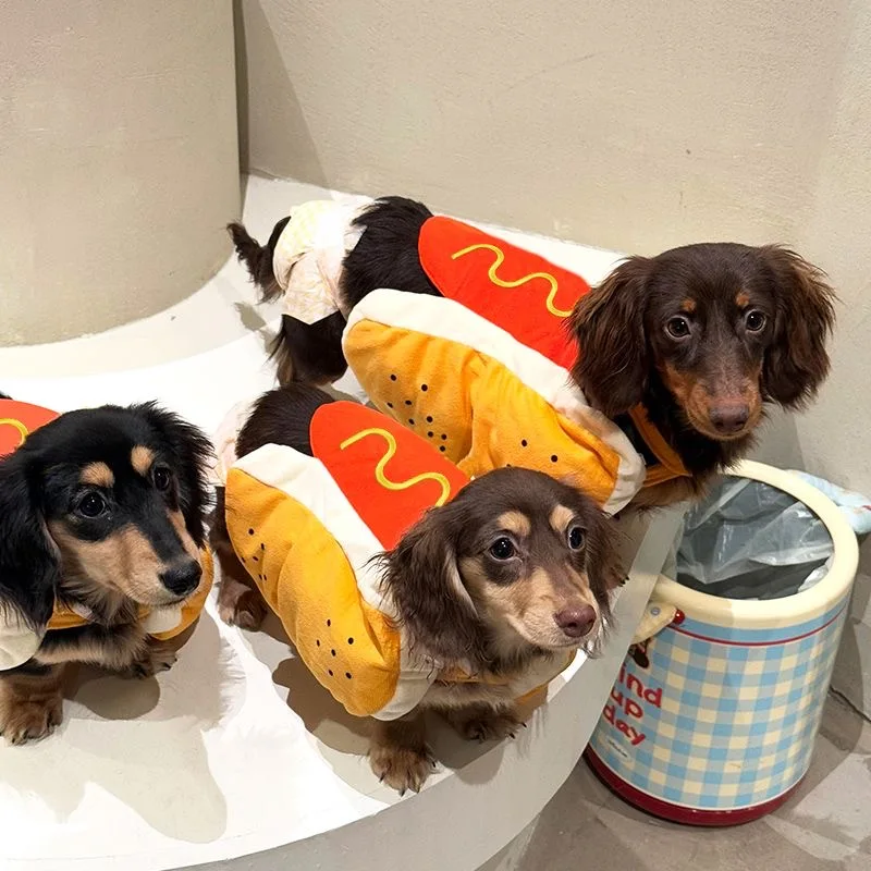 Hot Dog-Shaped Adjustable Pet Clothes