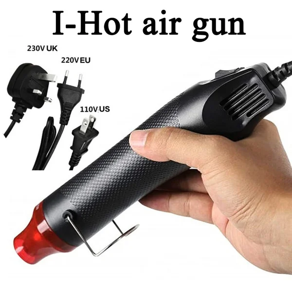 300W Electrical Mini Heat Gun- Handheld Hot Air Gun- 300-PCS- DIY Craft Embossing. Shrink Wrapping, etc. - Image 3
