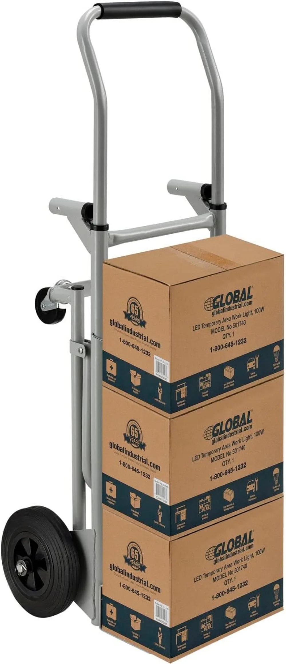 Industrial Steel Multi-Function 5-in-1 Convertible Hand Truck - Image 2