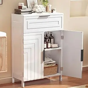 Freestanding Bathroom Storage Cabinet- Drawers- Shelves