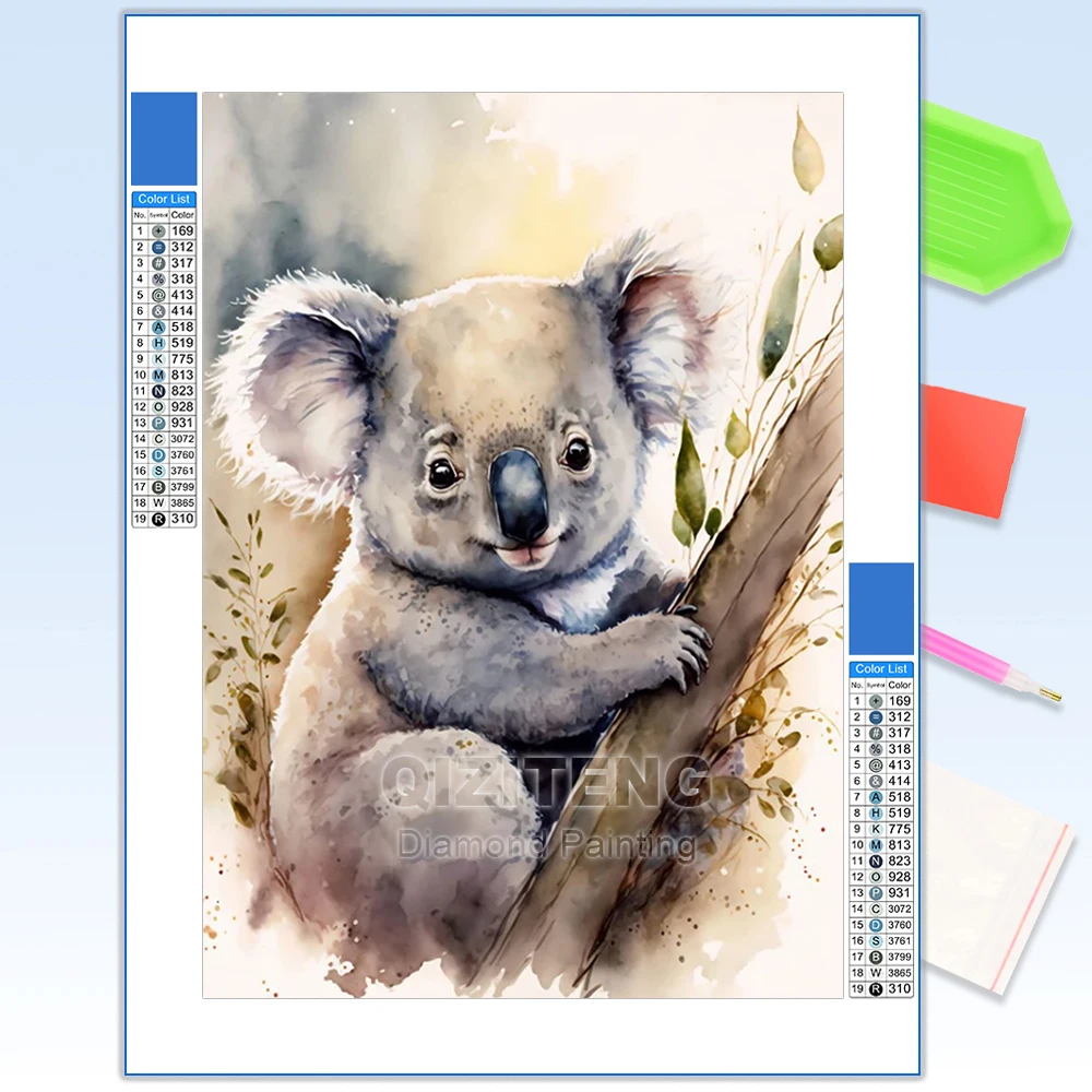 Baby Animal Diamond Paintings- Full Round or Square Drills- 30x40 cm or 40x50 cm - Image 22