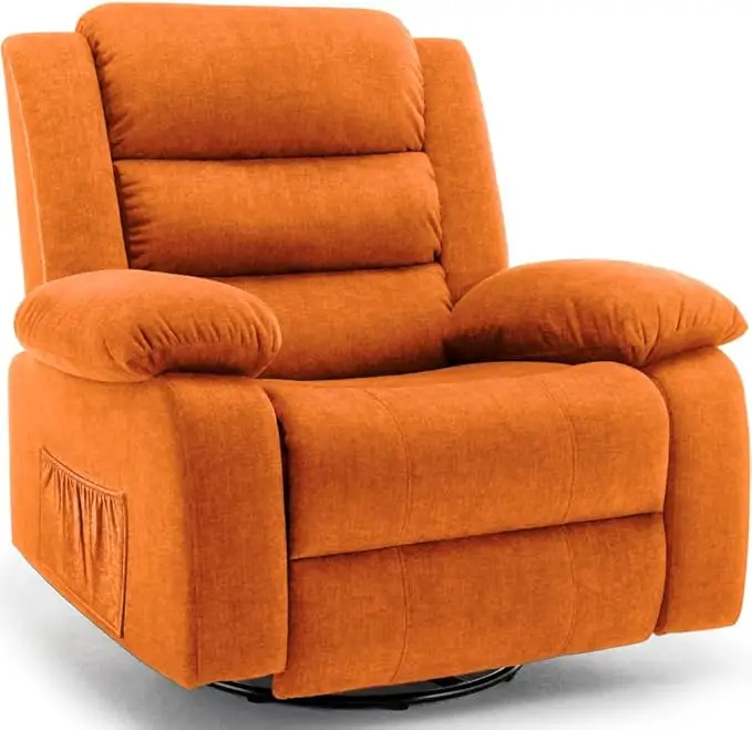 Wide Rocking Chair- Massage and Heat- Recliner- 360°Swivel Nursery Rocking Chair- Many Colors - Image 10