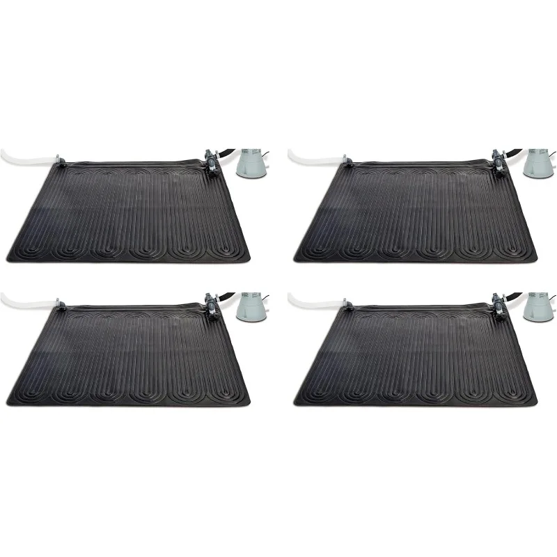 Solar Mat- Above-Ground Swimming Pool Water Heater- 8,000 GPH Pool- Black (4 Pack) - Image 6