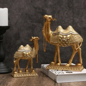 Classic Luxury Camel Statue: Indoor Decorative Item for Christmas, or Every Day