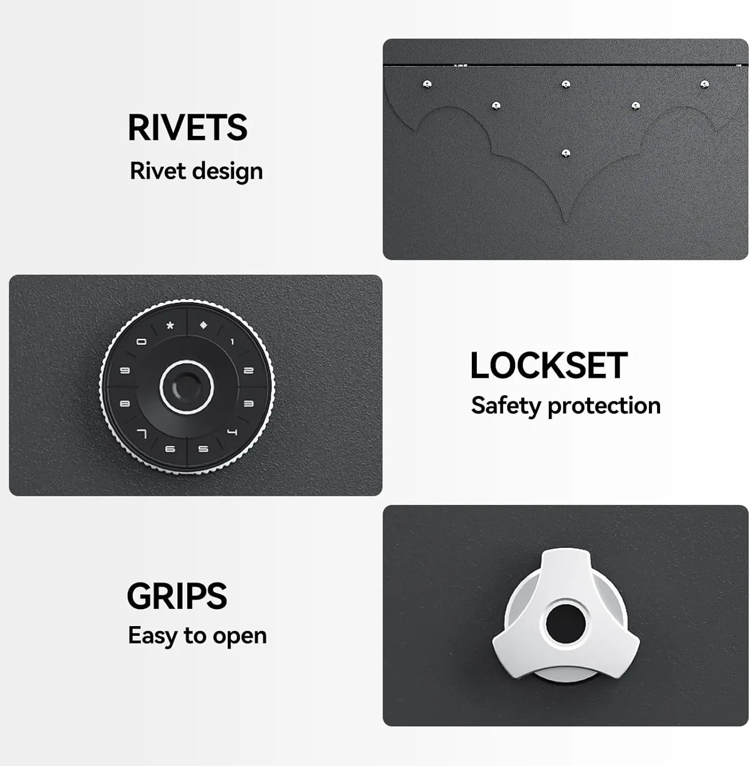 12-15 Rifle Gun Safe- Large Unassembled Rifle Safe with 3 Removable Gun Racks- Digital - Image 3