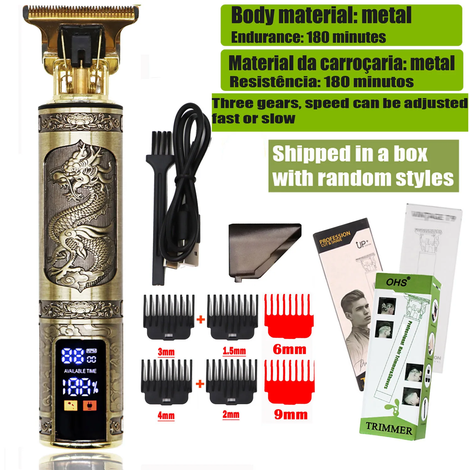 T9 Hair Clipper- Repair Beard- Shaving Body Hair- Electric Barber Machine - Image 11