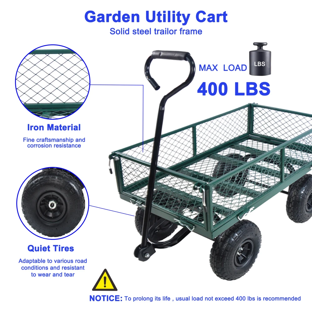 Garden Wagon- Make It Easier To Transport Firewood, Compost, Groceries, Tools, etc. - Image 5