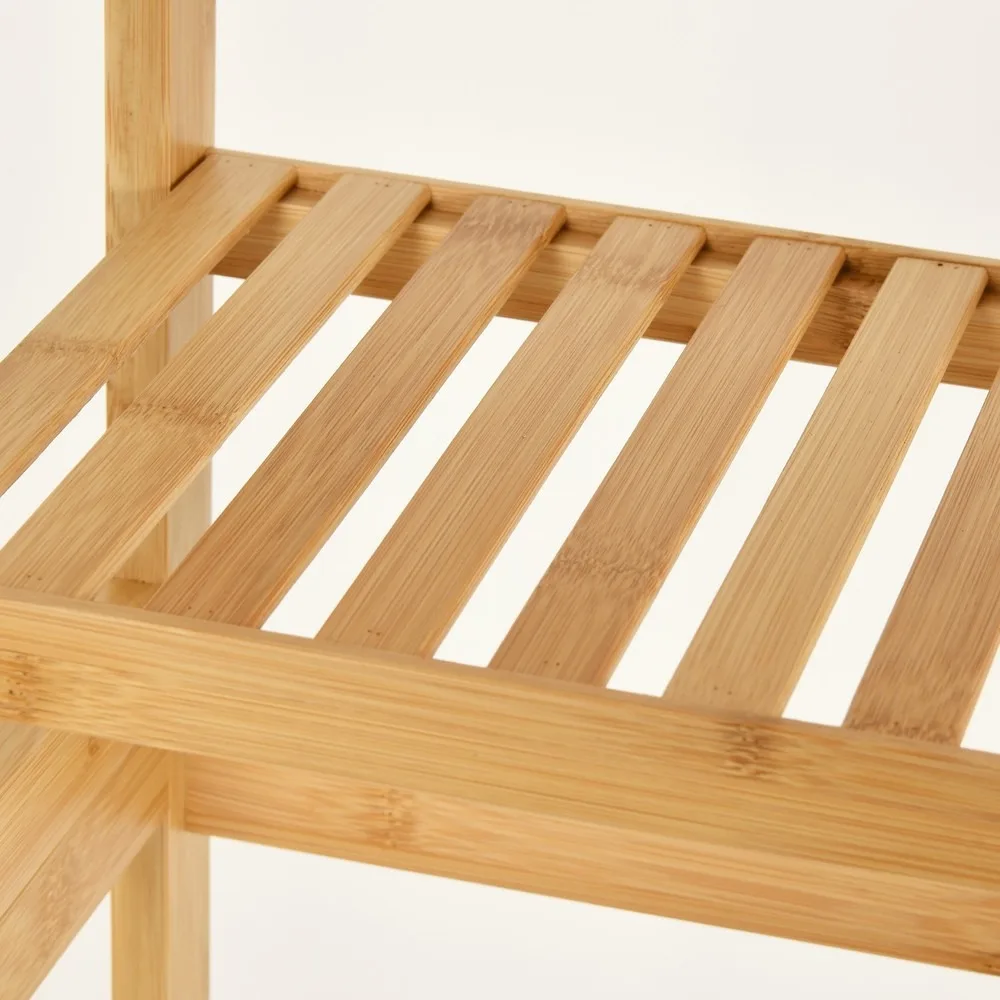 Over-The-Toilet Bathroom Cabinet- Bamboo- Space Saver Storage Rack- 4-Tier Shelves - Image 5