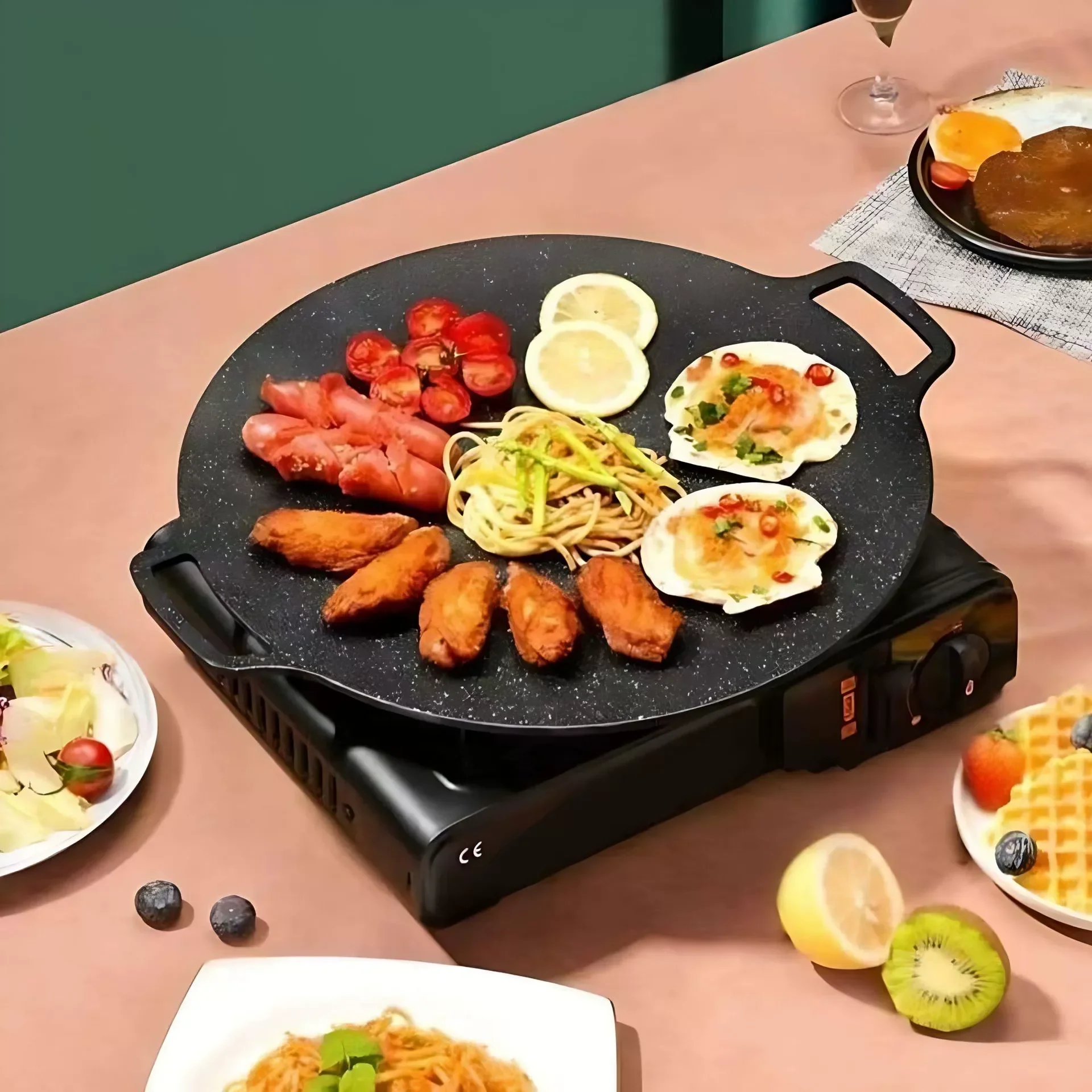 Korean Barbecue Grill Pan (Pan is NOT flat) - Image 7