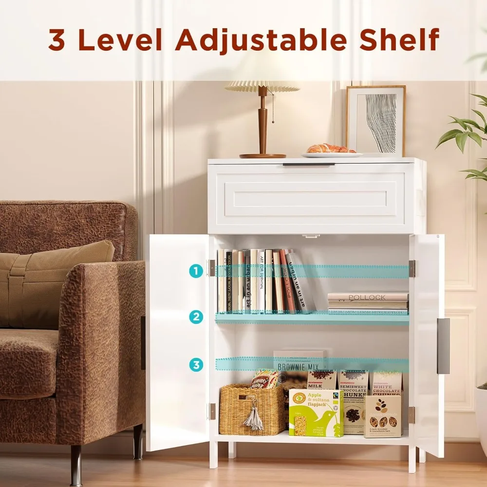 Freestanding Bathroom Storage Cabinet- Drawers- Shelves - Image 5