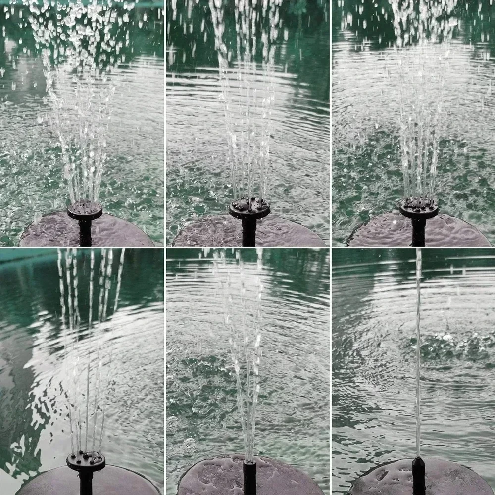 Floating Solar Panel- Bird Bath Water Fountain- 4 Nozzles For Garden - Image 4