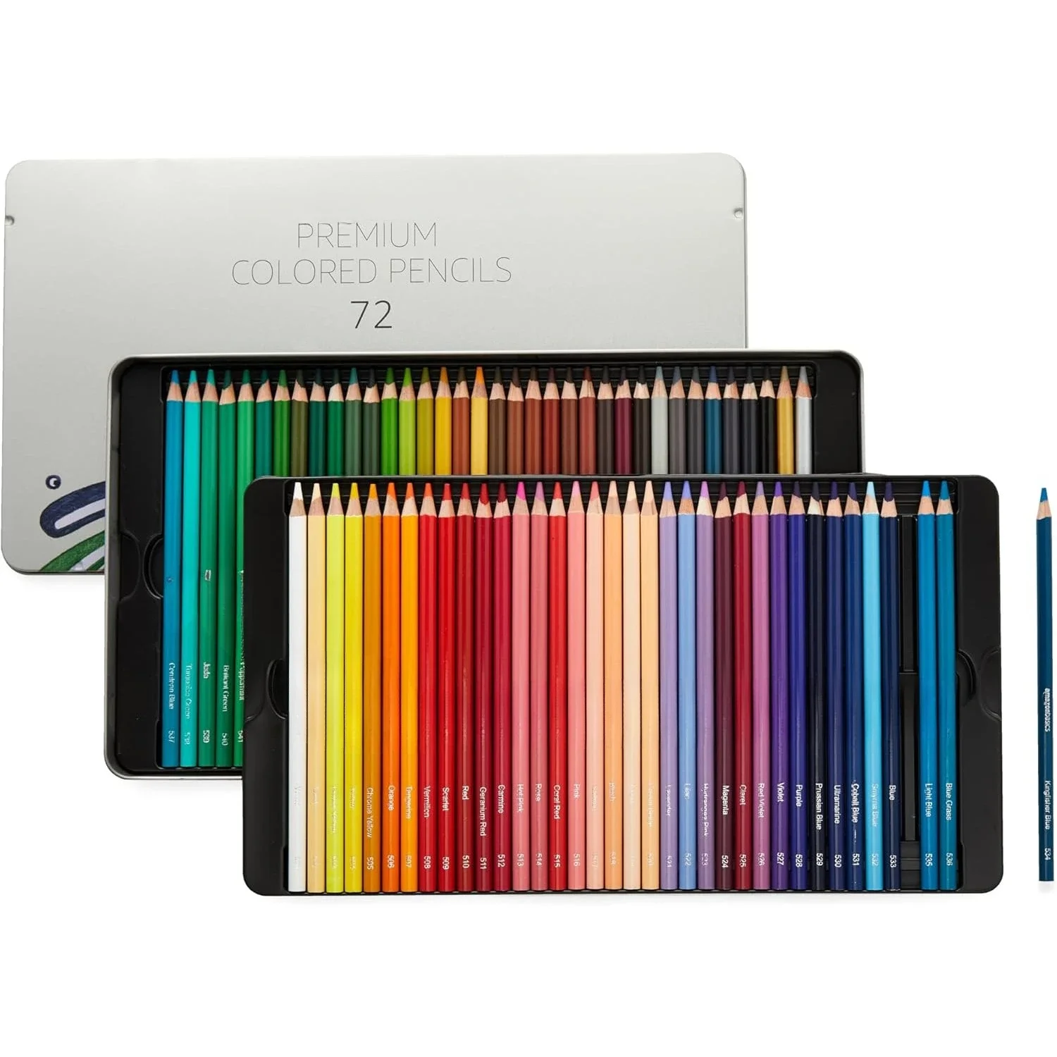 Premium Colored Pencils- 24, 48, 72, Count Soft-Core, Multicolor- Set of 1 - Image 8