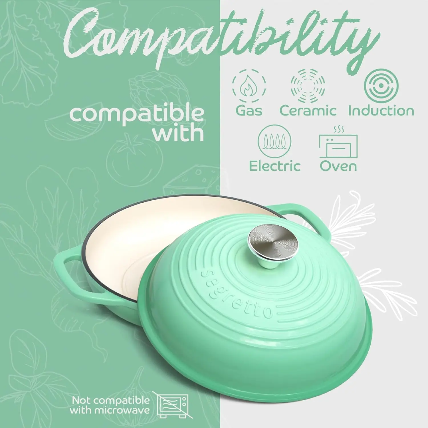 Enameled Cast Iron Bread Pan with Lid- 11" Bread Oven- Sourdough Baking Pan- 5 Colors - Image 5