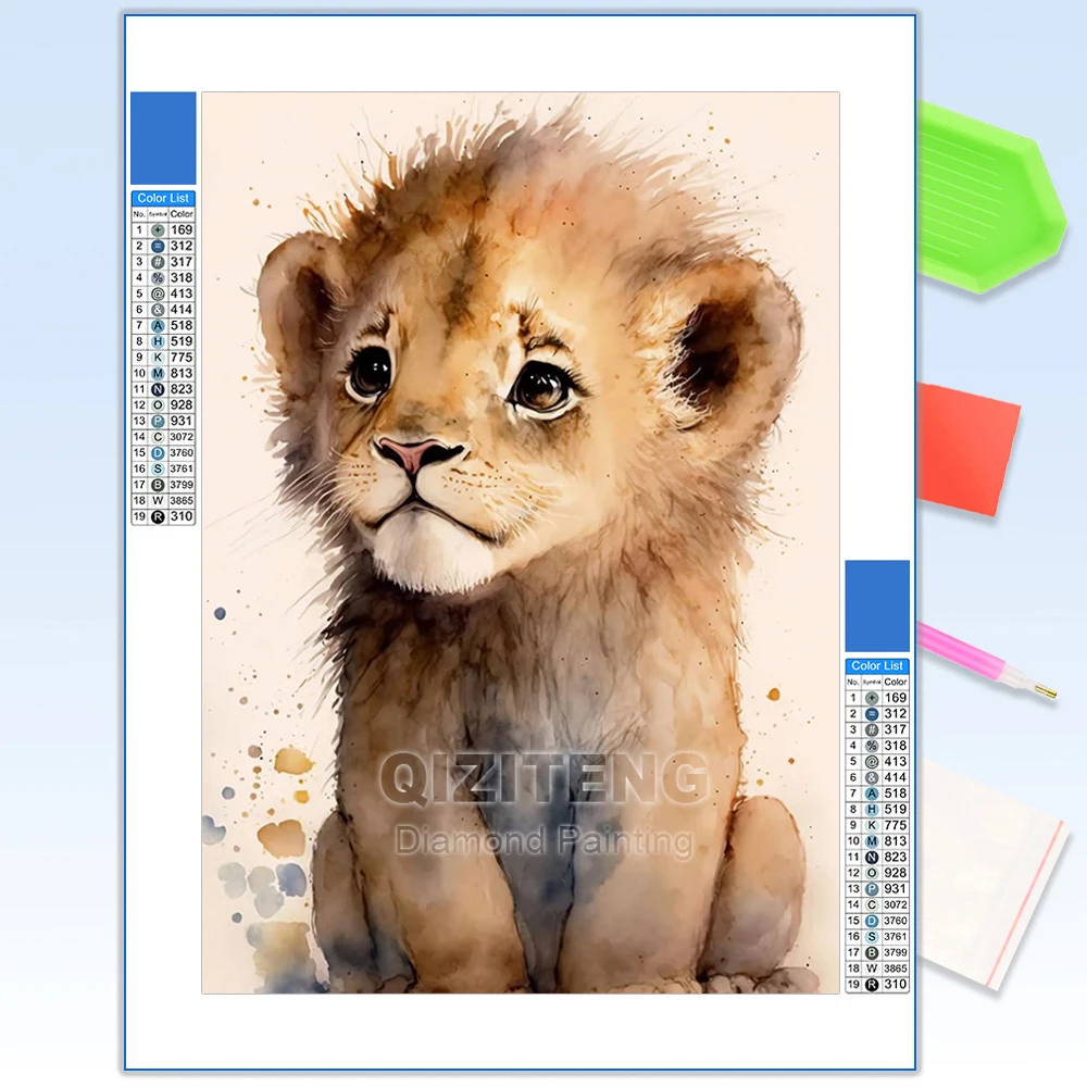 Baby Animal Diamond Paintings- Full Round or Square Drills- 30x40 cm or 40x50 cm - Image 16