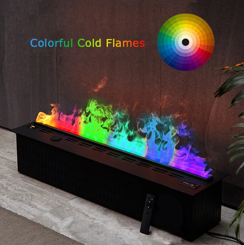 3D Fireplace- Water Steam Humidifier- LED Decorative Flame- Vapour Electric Fireplace - Image 3