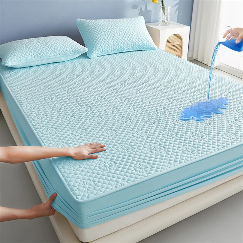 100% Waterproof- Thick Bedding, Mattress Cover- Mattress Protector- Twin, Full, Queen, C King, and King-Size- Many Colors - Image 7