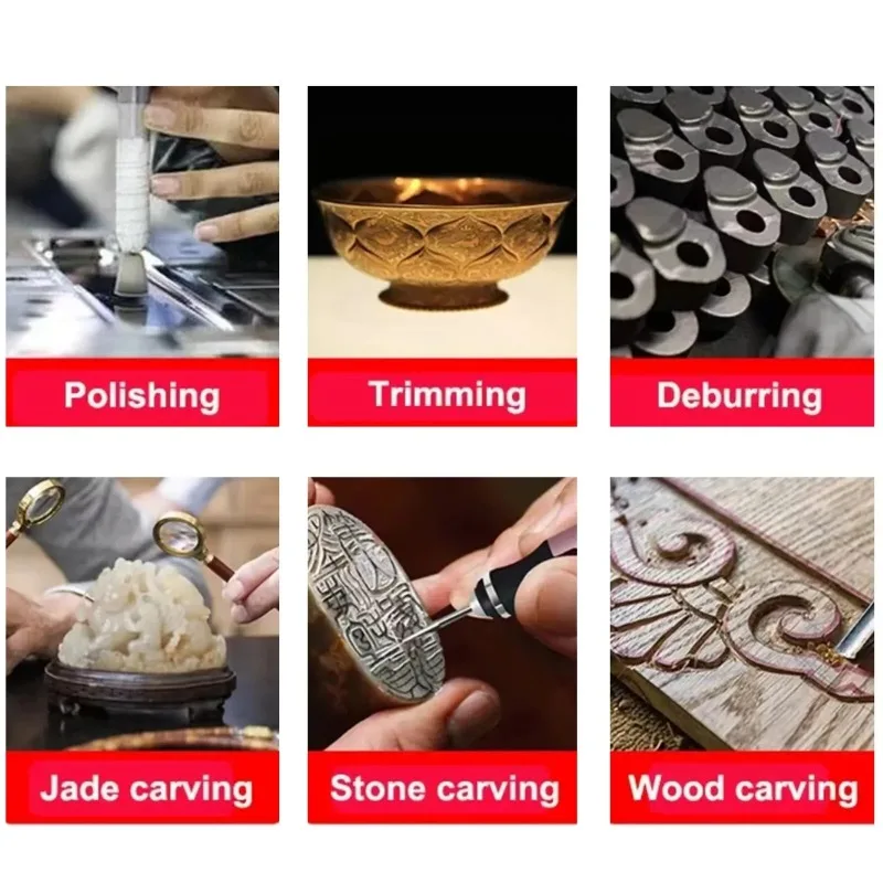 Electric Engraving Pen- USB Cordless Rotary Tool Kit- Woodworking Engraving Pen- Jewelry, Metal, Glass - Image 5