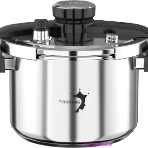 6.3 QT Stainless Steel Pressure Cooker- [Multi-Cooker for Gas & Induction Stove] [Saves 70% Cooking Time]