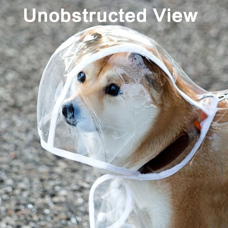 Pet Raincoat- Transparent Rainwear for Small to XX-large Dogs - Image 3