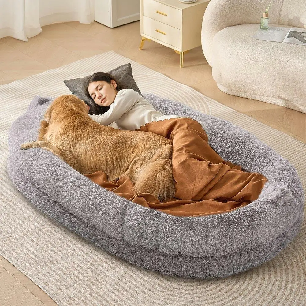 Extra Large Dog Bed- 72 x 48 x 10 in- Human Size- Washable