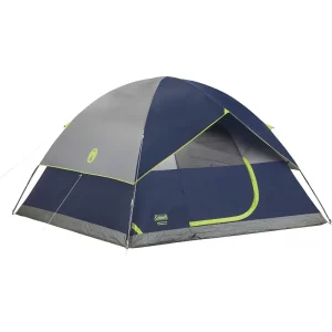 Coleman Sundome 6-Person Tent- Rainfly- Weatherproof Tent- Sets Up in 10 Mins