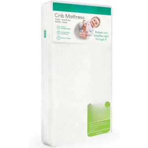 Crib and Toddler Bed Mattress- Ultra-Breathable- Proven to Reduce Suffocation Risk- 100% Washable
