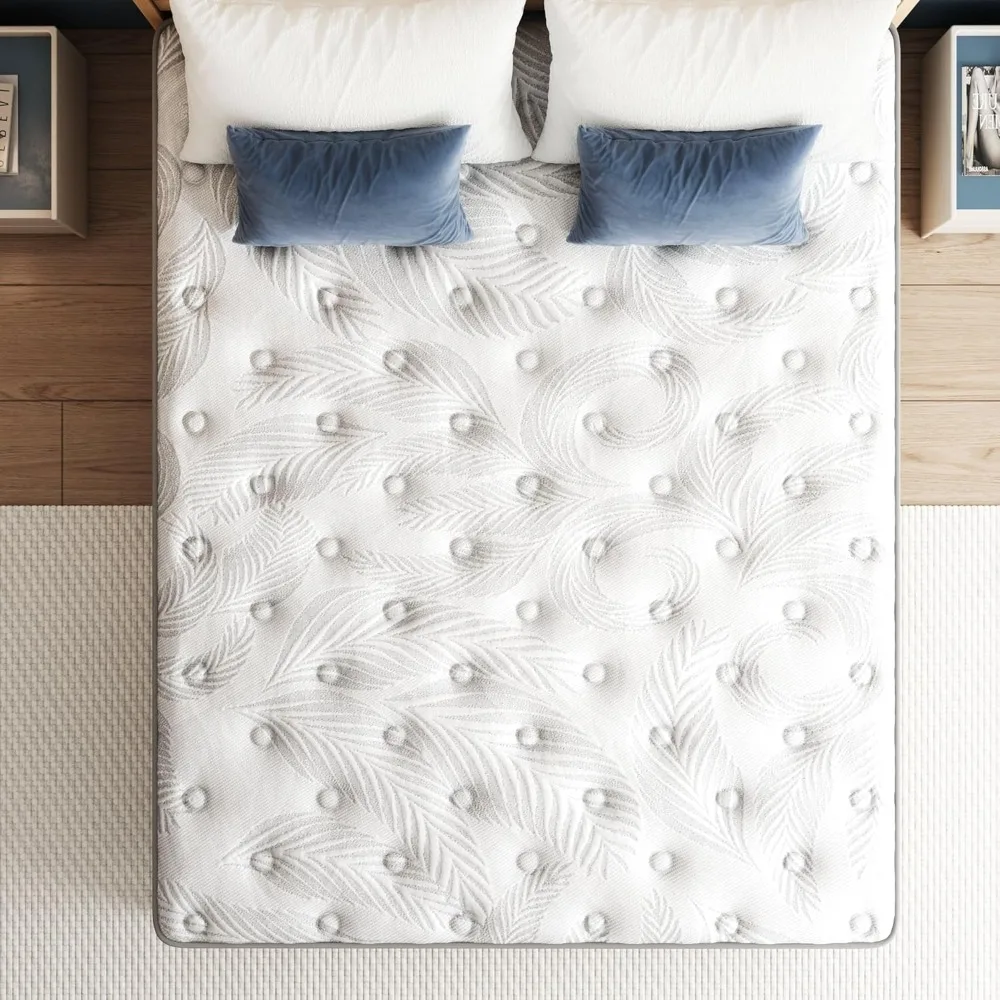 Hybrid Gel Memory Foam Mattresses- Pocket Springs- Mattress-in-a-Box- Medium Firm- Pressure Relief- Upgraded Support- Twin, XL Twin, Full, Queen, King, California King-Size - Image 6