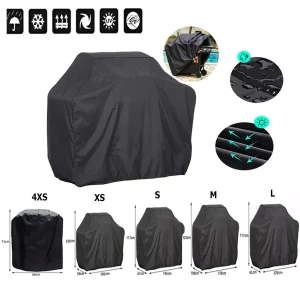 5 Sizes BBQ Grill Cover- Anti-Dust- Waterproof- Weber Heavy-Duty Charbroil BBQ Cover- Rain Protective