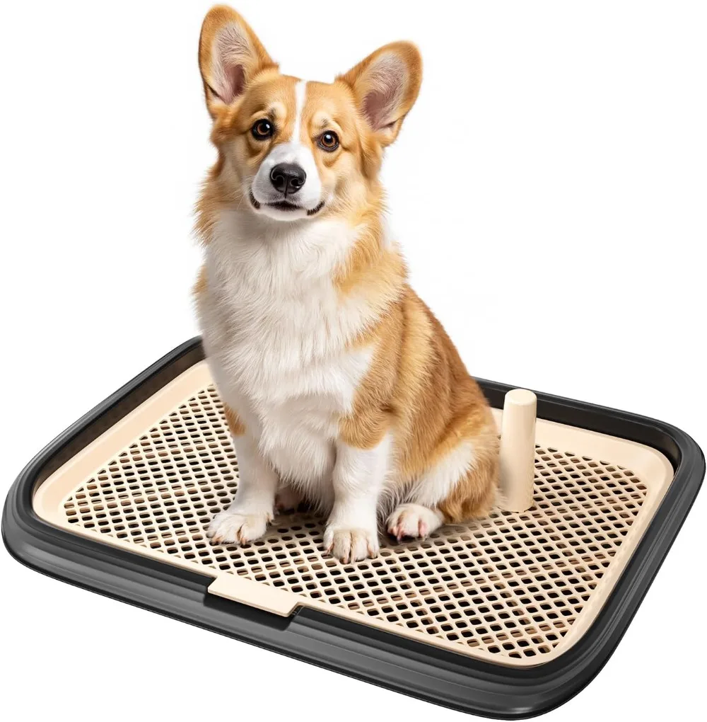 Dog Potty Tray- 23.6"x17.7"- Indoor Pet Pee Pad Holder- Puppy Training