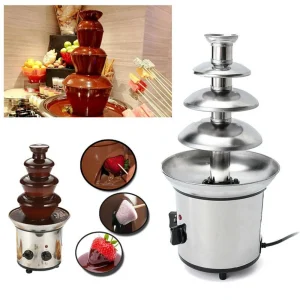 Chocolate Fountain- 4-Tier Electric Melting Machine for Chocolate Candy