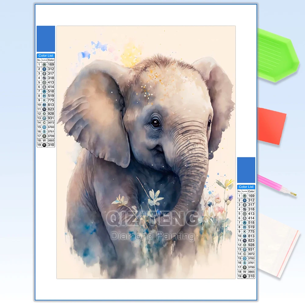 Baby Animal Diamond Paintings- Full Round or Square Drills- 30x40 cm or 40x50 cm - Image 7