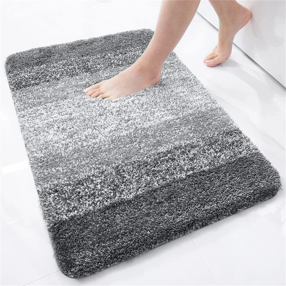 Luxury Bath Mat- U-Shaped Extra-Soft Bathroom Rug- Absorbent, Non-Slip- Contour Toilet Mat- Many Colors and Sizes - Image 16