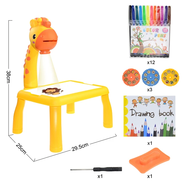 Kids Painting Board- LED Projector- Art Painting Table- Educational - Image 10