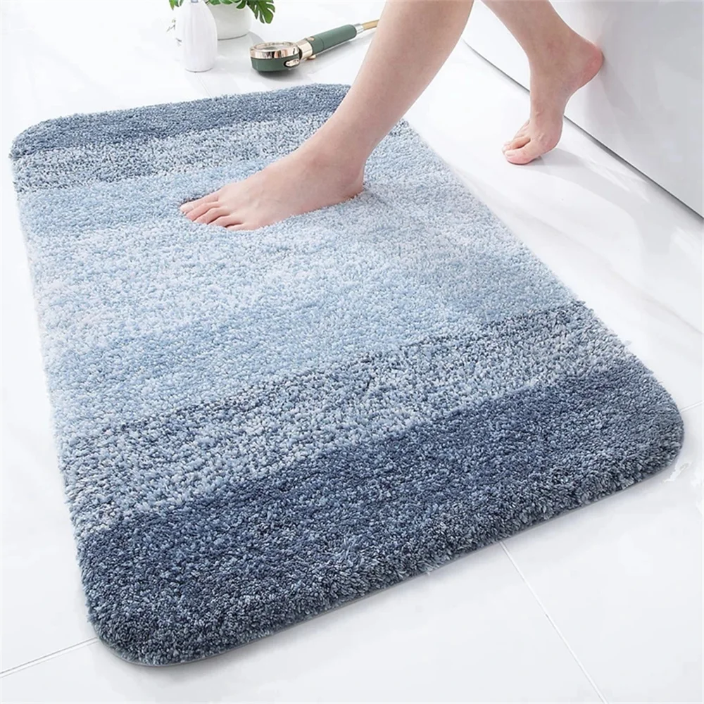 Luxury Bath Mat- U-Shaped Extra-Soft Bathroom Rug- Absorbent, Non-Slip- Contour Toilet Mat- Many Colors and Sizes - Image 17