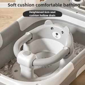 Anti-Slip- Baby/ Toddler Bath Seat with Bathtub Bracket- Secure Baby Bathtub Bench For Infants
