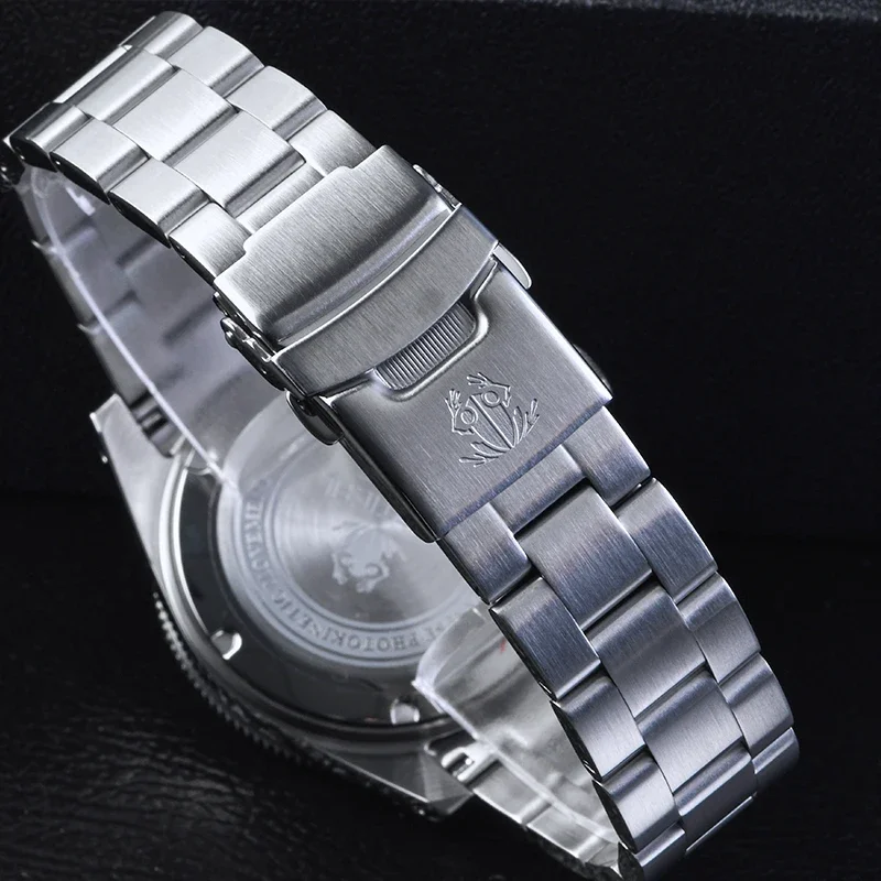 Tactical Frog Chronograph Watch- Sapphire Crystal Mirror- Ceramic Bezel- Luminous Men's Watch - Image 6