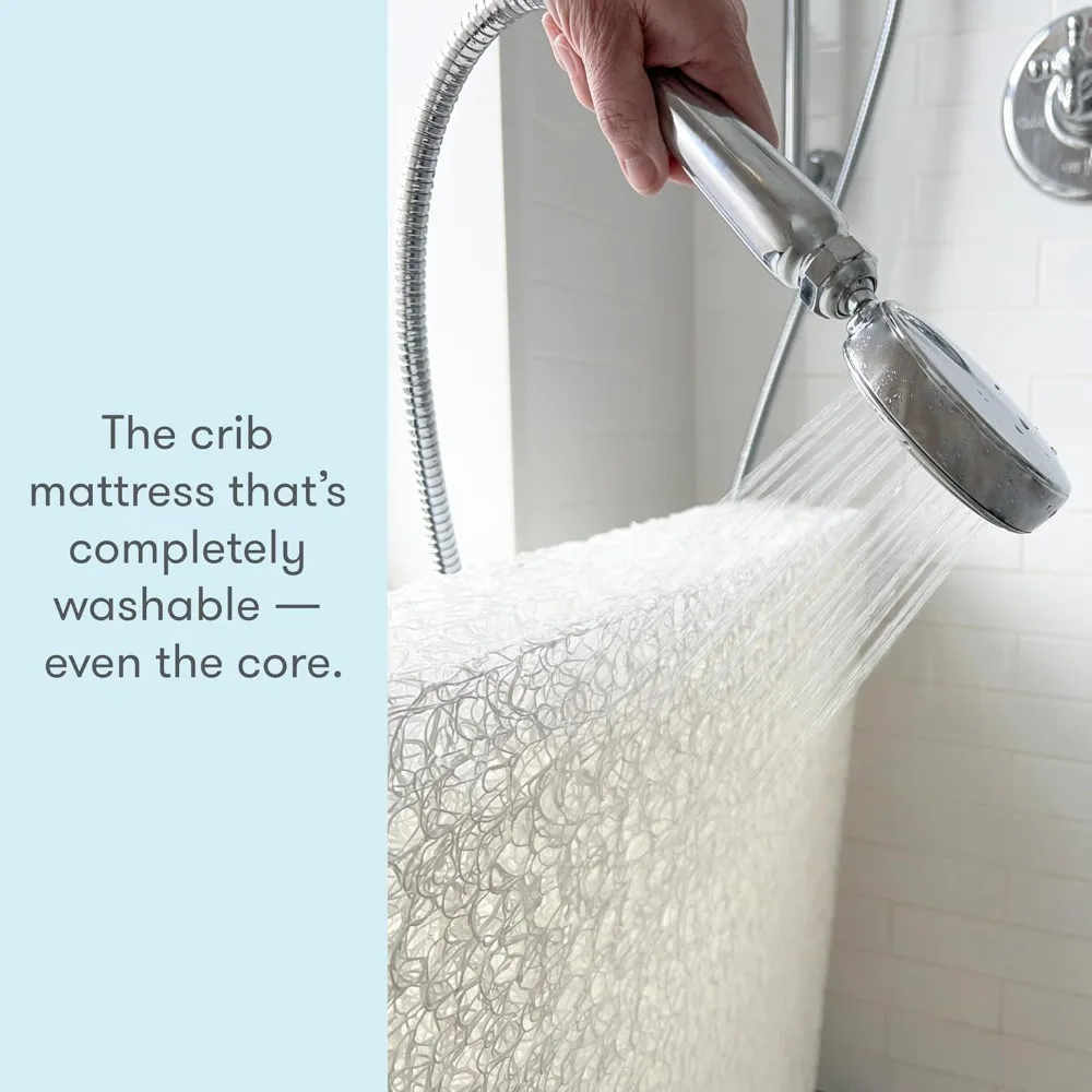 Crib and Toddler Bed Mattress- Ultra-Breathable- Proven to Reduce Suffocation Risk- 100% Washable - Image 3